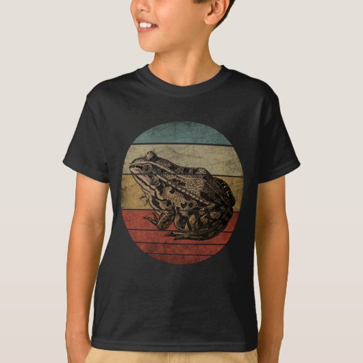 トレンディーヴィンテージカエル Tシャツ (正面)