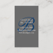 トレンディーヴィンテージガーリーファッションエレガントグレーレース 名刺 (裏面)