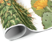 トレンディーヴィンテージサボテンパターン ラッピングペーパー (ロールコーナー)