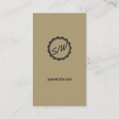 トレンディーヴィンテージタイポグラフィカスタムテンプレートクラフト 名刺 (裏面)