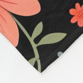 トレンディーヴィンテージビューティフルフローラ収集 フリースブランケット (角)