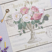 トレンディーヴィンテージフランスのエフアートエメラ素朴な木 薄葉紙