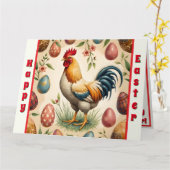 トレンディーヴィンテージホリデーイースターコレクション カード (黄色い花)