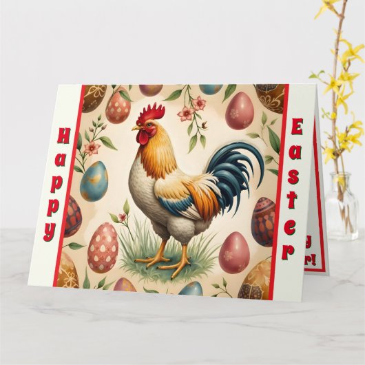 トレンディーヴィンテージホリデーイースターコレクション カード (黄色い花)