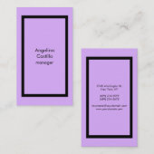 トレンディーヴィンテージマウベムローピンクスタイリッシュ 名刺 (正面/裏面)