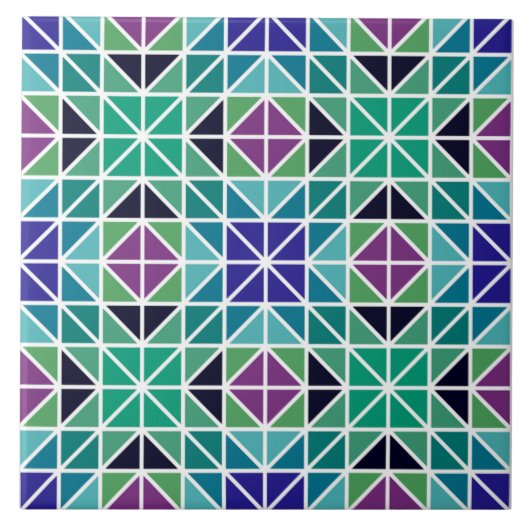 トレンディーヴィンテージ三角モザイクセラミックタイル タイル (正面)