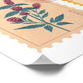 トレンディーヴィンテージ切手コレクションポスター ポスター (角)