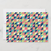 トレンディー三アステカ角形カップルシャワーパーティー招待状 招待状 (裏面)