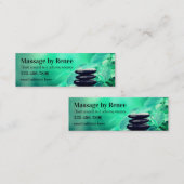 トレンディー両面マッサージ名刺 スキニー名刺 (正面/裏面)