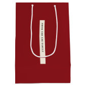 トレンディー中国の旧正月フォト抱き枕 ミディアムペーパーバッグ (裏面)