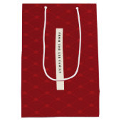 トレンディー中国の旧正月抱き枕 ミディアムペーパーバッグ (裏面)