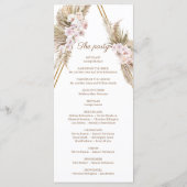 トレンディー乾燥パームパンパスグラス金ゴールドアーチ熱帯熱 プログラム (裏面)