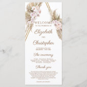 トレンディー乾燥パームパンパスグラス金ゴールドアーチ熱帯熱 プログラム (正面)