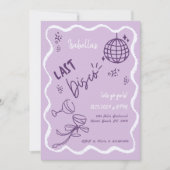 トレンディー予測できなの手描きバチェロレッテ 招待状 (正面)