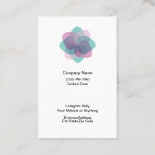 トレンディー予算ジュエリー表示カード 名刺 (裏面)