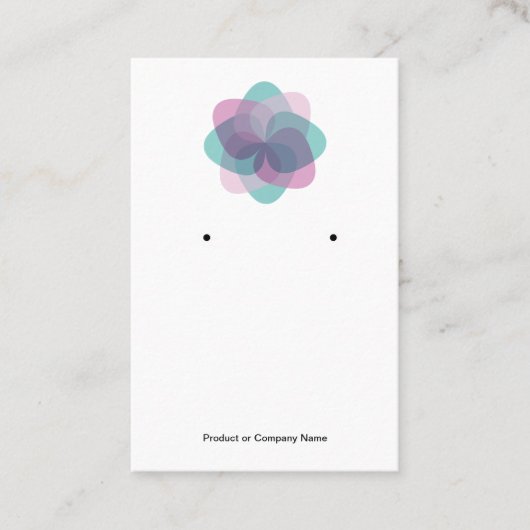 トレンディー予算ジュエリー表示カード 名刺 (正面)