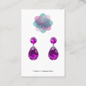 トレンディー予算ジュエリー表示カード 名刺 (正面)