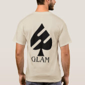 トレンディー付きTシャユニークツ Tシャツ (裏面)