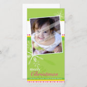 トレンディー休日フォトカード::明るい2P シーズンカード (正面/裏面)