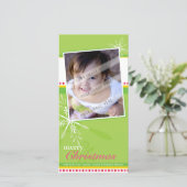 トレンディー休日フォトカード::明るい2P シーズンカード (スタンド正面)