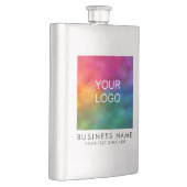 トレンディー会社のロゴはこちらモダンエレガント フラスク (右)