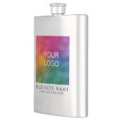 トレンディー会社のロゴはこちらモダンエレガント フラスク (左)