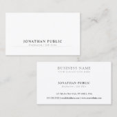 トレンディー会社クリーン・プレーンモダン洗練 名刺 (正面/裏面)