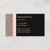 トレンディー会計士スタイリッシュ名刺 名刺 (正面)