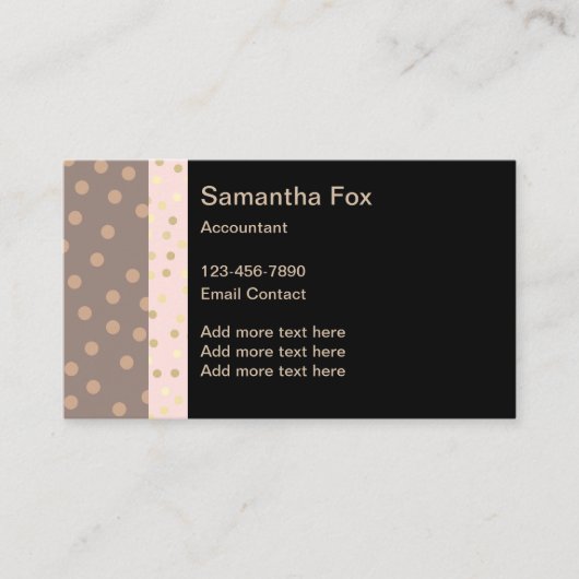 トレンディー会計士スタイリッシュ名刺 名刺 (正面)