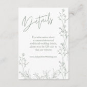 トレンディー佐賀緑QRコード結婚の詳細 エンクロージャーカード (正面)