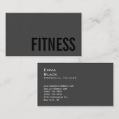 トレンディー個人フィットネストレーナースポーツコンサルタント 名刺 (正面/裏面)