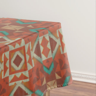 トレンディー先住民アメリカインディアン部族モザイクパターン テーブルクロス