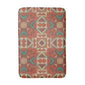 トレンディー先住民アメリカインディアン部族モザイクパターン バスマット (正面縦)