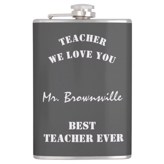 トレンディー先生我々愛あなた最高のの先生 フラスク (正面)