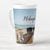 トレンディー光学上のビーチ眼鏡 カフェラテマグ (左アングル)