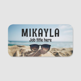 トレンディー光学上のビーチ眼鏡 名札