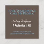 トレンディー再生カード(写真付き) スクエア名刺 (裏面)