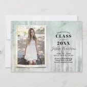 トレンディー写真の卒業発表 招待状 (正面)