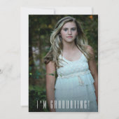 トレンディー写真の卒業発表 案内状 (正面)