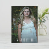 トレンディー写真の卒業発表 案内状 (スタンド正面)