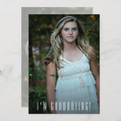 トレンディー写真の卒業発表 案内状 (正面/裏面)