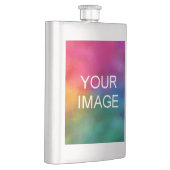 トレンディー写真またはロゴ最高のパパギフトテンプレート フラスク (右)