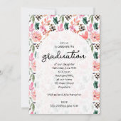 トレンディー写真オンフローラ卒業パーティー招待状 招待状 (裏面)