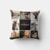 トレンディー写真コラージュ クッション (正面)