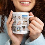 トレンディー写真コラージュ「ハッピー・マザー・デイ」プレゼント コーヒーマグカップ<br><div class="desc">このフォトグリッドのコラージュとモダン文字で独自のマグカップを作成。デザインは文字12（12の）写真、文字「HAPPY MOTHER'S DAY」とその名前を備えている。これは素晴らしパパの贈り物！このマグは母親の日を念頭に置いて設計されたカスタマイズが、文字は「Mom Ever」や「ハッピーバースデーパパ最高の」に対応できる。選択肢は無限だ…..写真のヒント：結果をアップロードする前に写真をトリミングして最高の中央に配置する。</div>