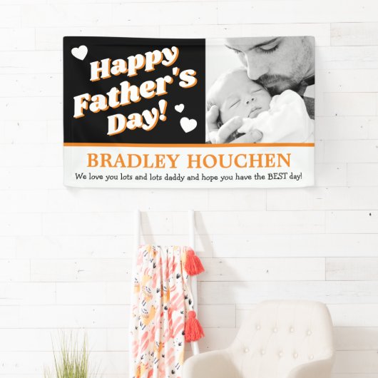 トレンディー写真ハッピー・ファーザー・デイ 横断幕 (インサイチュ)