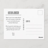 トレンディー写真卒業ありがとう ポストカード (裏面)