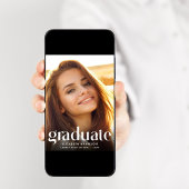 トレンディー写真卒業パーティー 招待状