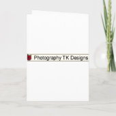 トレンディー写真幼稚園卒園発表 招待状 (裏面)