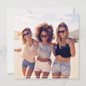 トレンディー写真Bridesmaidリクエストカード ノートカード (裏面)